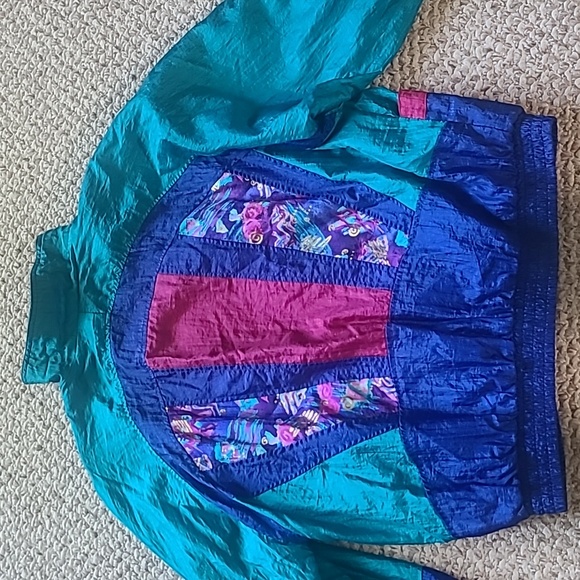 Vintage Nylon Windsuit Windbreaker sz L Track Suit Jacket Pants Sport 80s/90s - Picture 3 of 7